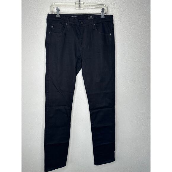 AG The Harper Essential Straight Leg Black Jeans  30R - Picture 1 of 15